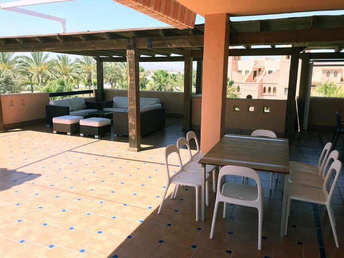 Atico - 3 Dormitorios - Urbanizacion Verazul En Vera Playa - Wifi Fibra 300Mb Perfecto Para Teletrabajo Kültér fotó